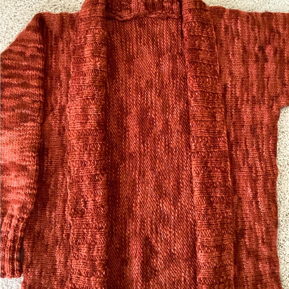 Handmade knitted sweater cardigan